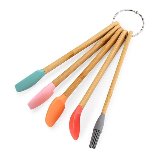 Heat-Resistant Silicone Spatula Set Non - stick Cake Cream Butter Spatulas Scraper - 1