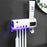 Intelligent UV Toothbrush Sanitizer Bathroom Toothbrush Holder Solar Toothpaste Dispenser - White - 1