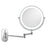LED Light Vanity Makeup Mirror 10X Magnification Double Sided Rotatable 8 inch Wall Mounted Round Mirror - 3