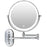 LED Light Vanity Makeup Mirror 10X Magnification Double Sided Rotatable 8 inch Wall Mounted Round Mirror - 4