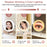 LED Light Vanity Makeup Mirror 10X Magnification Double Sided Rotatable 8 inch Wall Mounted Round Mirror - 5
