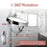 LED Light Vanity Makeup Mirror 10X Magnification Double Sided Rotatable 8 inch Wall Mounted Round Mirror - 7