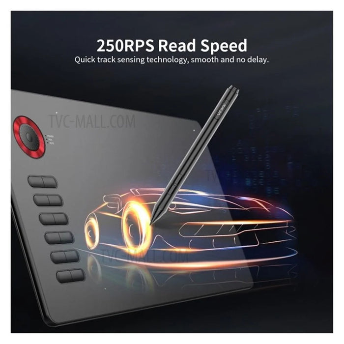 VEIKK A15 Pro Graphics Drawing Tablet 10 x 6 inch Digital Drawing Tablet with Battery-free Stylus Support Windows, Mac - Red - 4