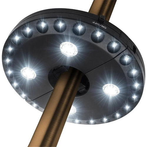 28-LED Patio Umbrella Parasol Lights 3 Lighting Modes Outdoor Camping Lamps - 1