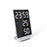6 Inch Mirror LED Alarm Clock Digital Clock Temperature Humidity Display USB Port Table Clock - White - 1