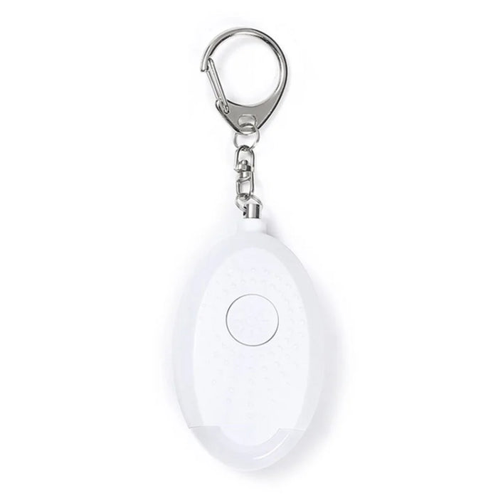 Safe Sound Personal Alarm Keychain 130db Self Defense Alarm Emergency Flashlight - White - 2