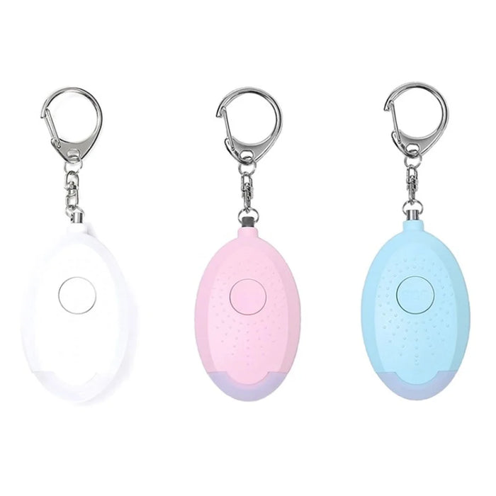 Safe Sound Personal Alarm Keychain 130db Self Defense Alarm Emergency Flashlight - White - 3