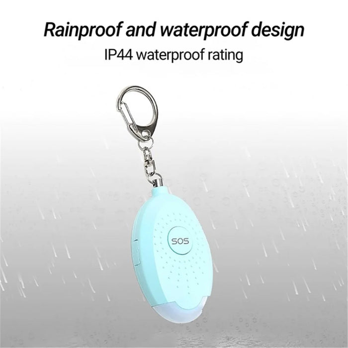 Safe Sound Personal Alarm Keychain 130db Self Defense Alarm Emergency Flashlight - White - 4
