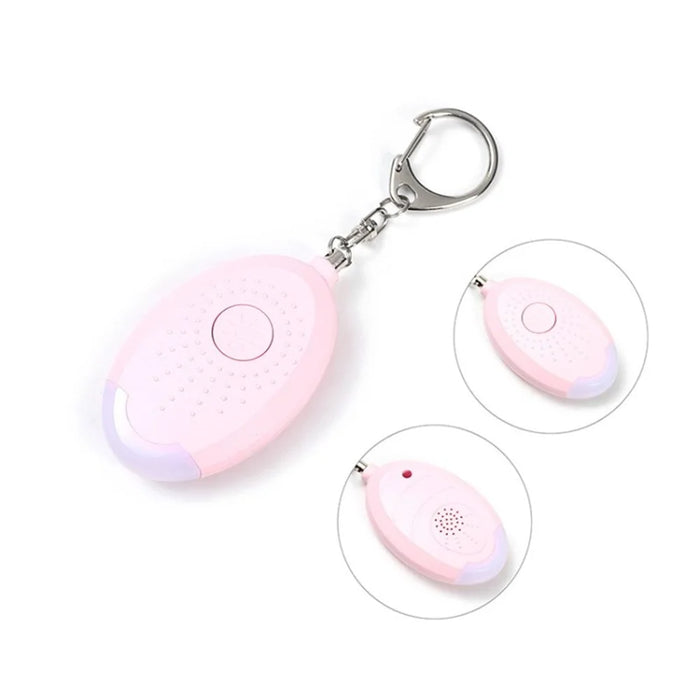 Safe Sound Personal Alarm Keychain 130db Self Defense Alarm Emergency Flashlight - White - 6