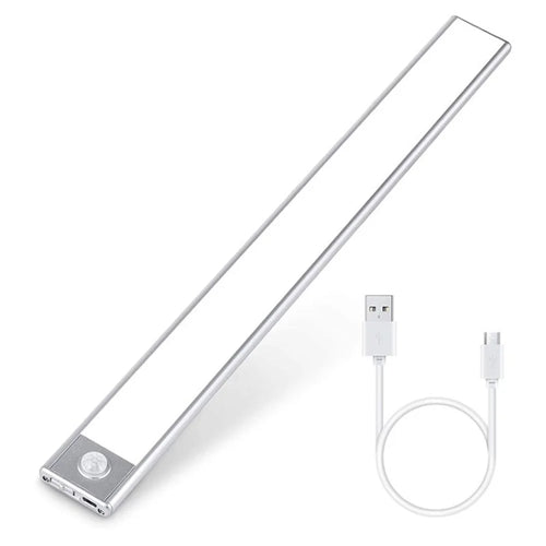Under Cabinet Light 40cm LED Motion Sensor Light Under Counter Closet Lighting USB Rechargeable Battery - White Light - 1