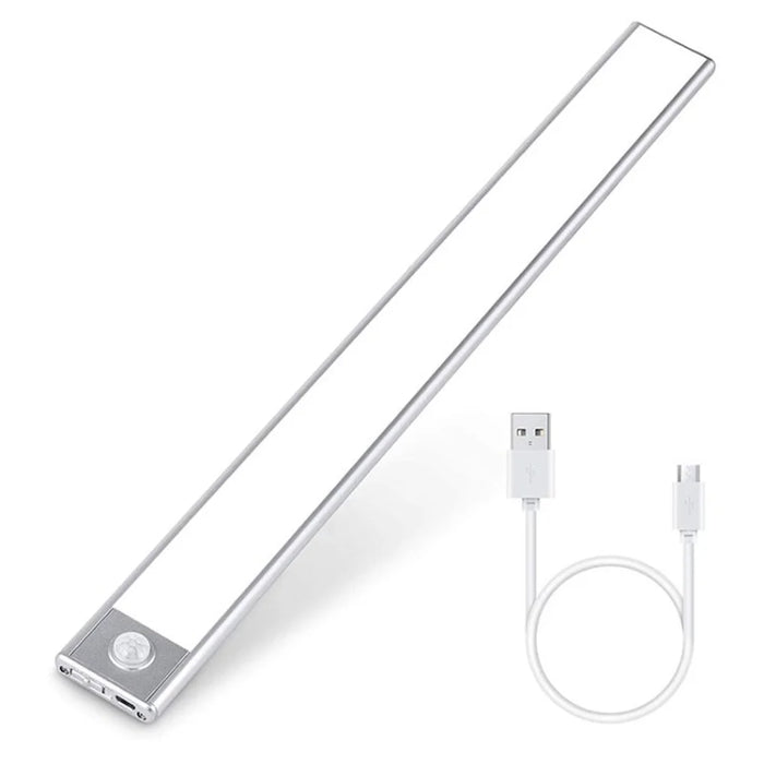 Under Cabinet Light 40cm LED Motion Sensor Light Under Counter Closet Lighting USB Rechargeable Battery - White Light - 1
