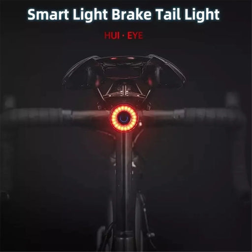 ROCKBROS Q3 Sensing Auto On/Off Bicycle Light Bike Taillight Waterproof USB LED Bike Cycling Light for Night Riding - Black - 2