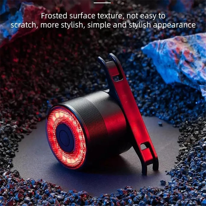 ROCKBROS Q3 Sensing Auto On/Off Bicycle Light Bike Taillight Waterproof USB LED Bike Cycling Light for Night Riding - Black - 4