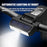 C3 Waterproof Solar Panel Bike Front Light Bicycle Head Light Intelligent Induction LED Cycling Light for MTB - Black - 1