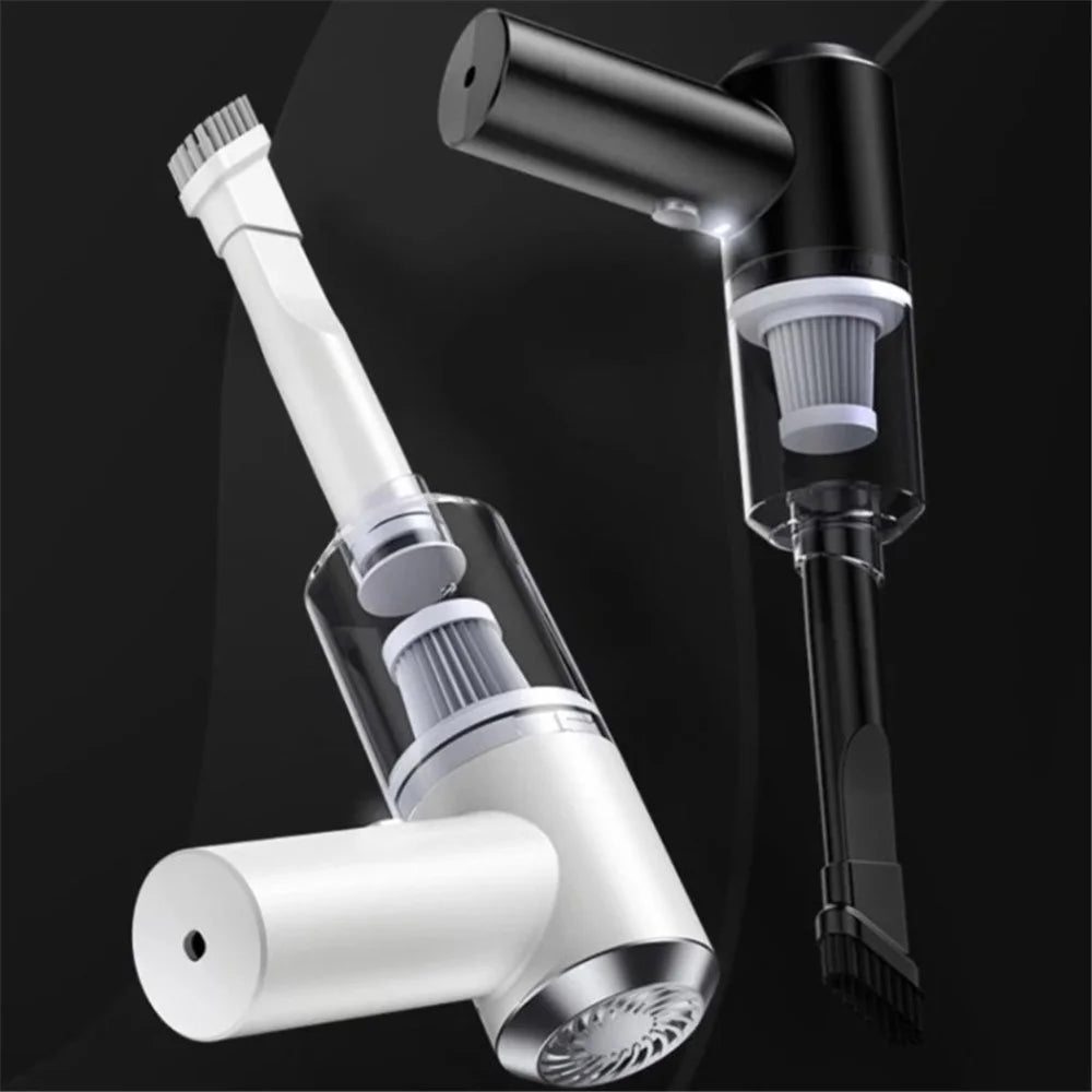 6000Pa 120W Cordless Car Vacuum Cleaner Powerful USB Rechargeable for Car Home Office Pet Hair - White - 3