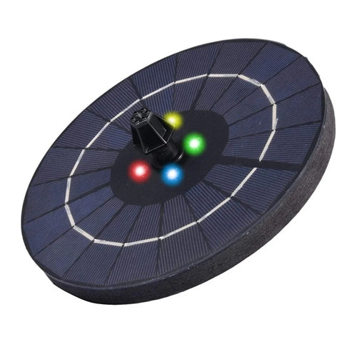 3W Solar Fountain Pump with Colorful LED Lights for Outdoor Garden / Pond / Pool Decoration - 1