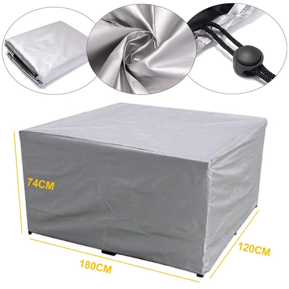 Waterproof Outdoor Garden Furniture Covers Rainproof Snow-proof Chair Covers for Sofa Table Chair Cover - Size: 180*120*74cm - 1