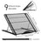 Laptop Stand 34x29.5cm Aluminum Alloy Adjustable Notebook Riser Ergonomic Laptops Elevator - Black - 4