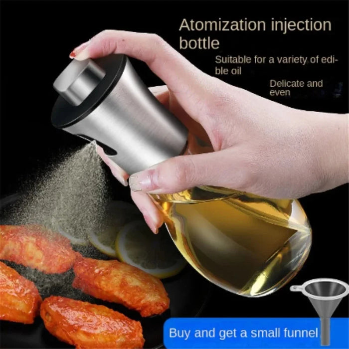 200ml Oil Sprayer Dispenser Spray Bottle Mister for Cooking BBQ Baking Roasting Grilling Frying - 2