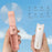 3 in 1 Mini Handheld Cooling Fan Cute Cat LED Flashlight Power Bank for Office Home Travel - White - 2