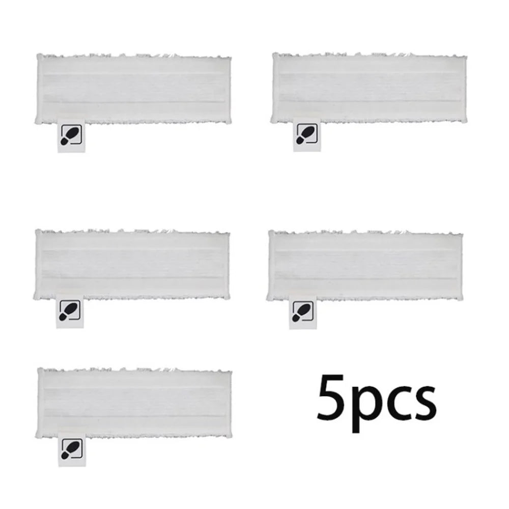 5Pcs Cleaning Mop Cleaner Pads for Karcher EasyFix SC2 / SC3 / SC4 / SC5 - White - 1