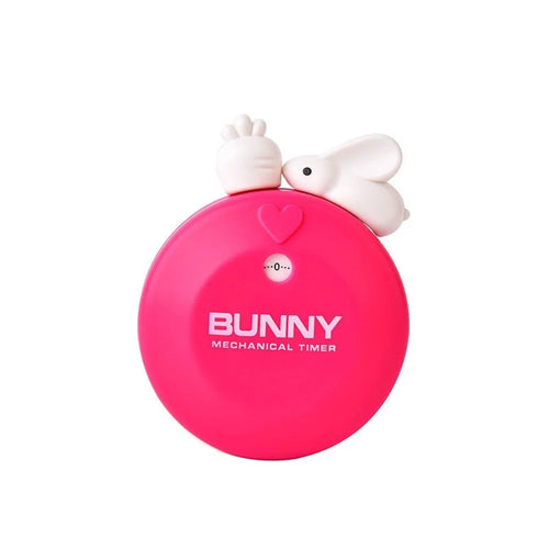 Kitchen Cooking Timer Rabbit Mechanical Manual Alarm Reminder  -  Pink - 1