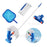 Pool Vacuum Cleaner Kit Underwater Cleaner Brush for Spas Ponds Fountains Pool Sweeper - 2