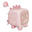 Kids Digital Alarm Clock Cartoon Dinosaur Clock USB Rechargeable Children's Sleep Trainer Timer Night Light - Pink - 1