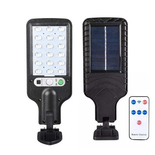 LED Solar Light Motion Sensor Wall Lamp for Yard Garden Deck Patio - 616A/with Remote - 1