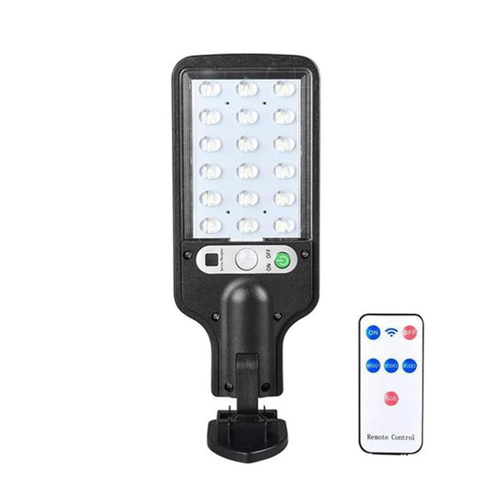 LED Solar Light Motion Sensor Wall Lamp for Yard Garden Deck Patio - 616A/with Remote - 2