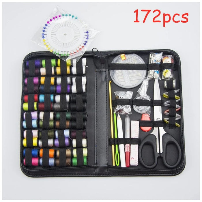 Home Travel Sewing Kit Thread & Needle with Multiple Color Threads - 172 Pieces Set - 1