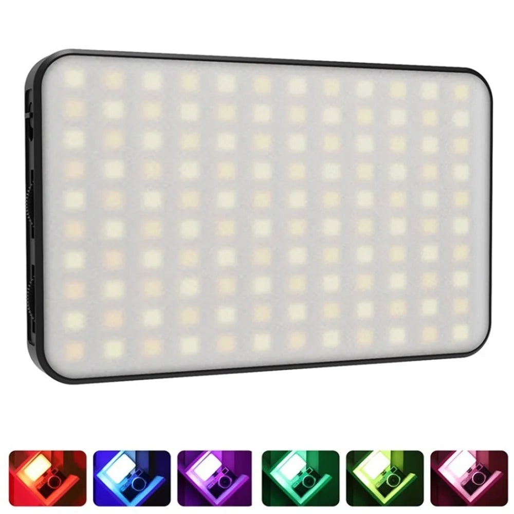 Q07 Camera Light LED Video Lighting 2500K-8000K Portable Pocket Vlog Mini Lamp - Black - 1