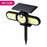 Solar LED Light Motion Sensor Waterproof Outdoor Light Rotary Spotlight Garden Light - 140 COB - 1