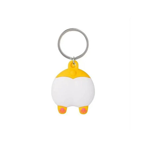 For Apple Airtag Tracker Cover Cute Shape Silicone Case Protector - Corgi Ass - 1