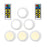 LED Puck Light Under Cabinet Lighting with Remote Control Under Counter Light - 6 Lights 2 Remotes - 1