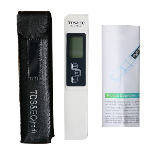TDS-A1 3 in 1 Digital Water Tester EC TDS Meter Temperature Meter for Drinking Water Aquarium - White - 1