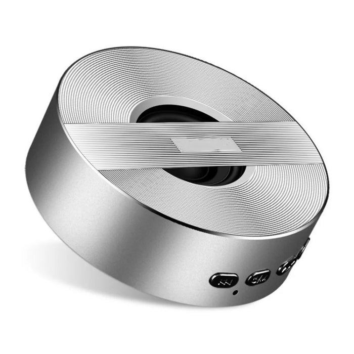 A5 Mini Wireless Bluetooth-compatible Speaker Stereo Bass 8hrs Playtime TF Card MP3 Music Player - Silver - 1