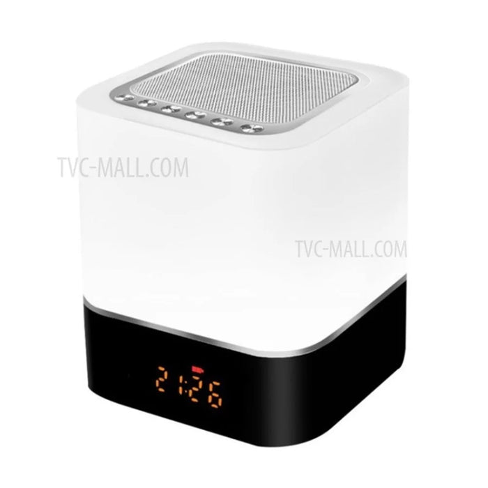 S8 LED Night Light Bluetooth-compatible Speaker Alarm Clock Lamp Dimmable Table Lamp - 1