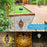 Hanging Solar Light Waterdrop Hollow Out Lantern Waterproof  Outdoor Garden Decorative Metal Lamp - 3