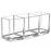 Makeup Organizer Tray Cosmetic Case Storage Box for Lipstick Makeup Brushes - Transparent - 1