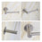 Toilet Paper Holder Wall Mounted Bathroom Kitchen Roll Tissue Holder Hook - No Drilling/Silver - 5