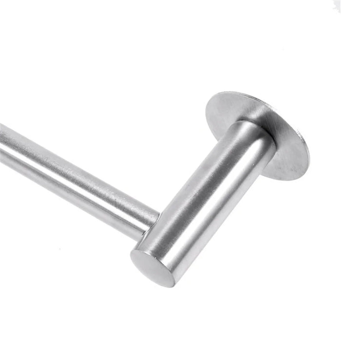 Toilet Paper Holder Wall Mounted Bathroom Kitchen Roll Tissue Holder Hook - No Drilling/Silver - 7