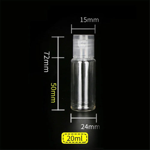 Empty Refillable Jar Bottles Travel Cosmetic Container Pot Holder for Lotion Essential Oil Toner - 20ml - 1