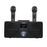 Dual Wireless Microphone Bluetooth-compatible Speaker Mobile Karaoke - Black - 1