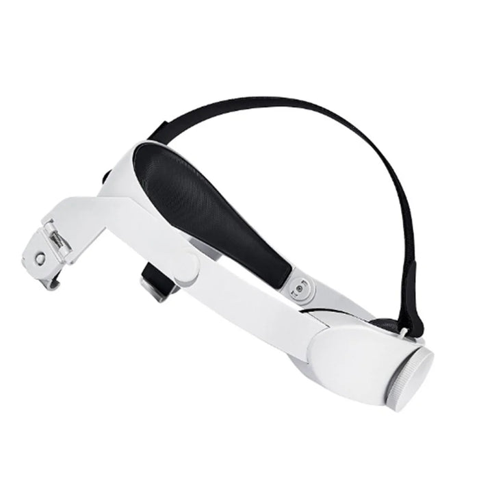 For Oculus Quest 2 VR Headset Adjustable Head Strap - White - 1