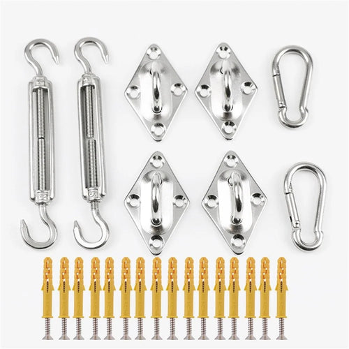 Stainless Steel Rectangular Triangle Awning Tool Kit for Sunshade Sail - 1