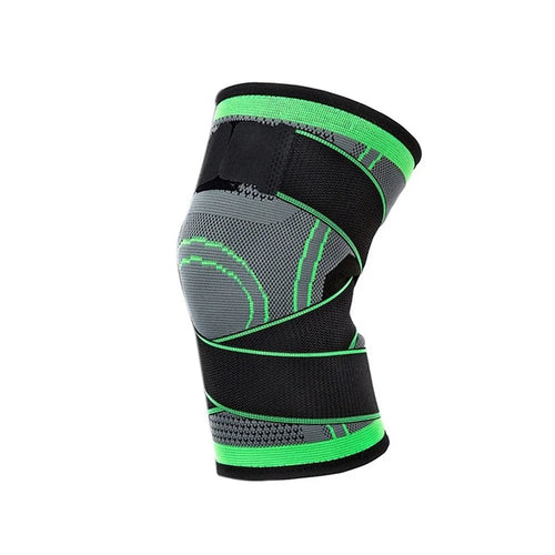 Sports Kneepad Elastic Women Men Knee Pad Support Basketball Volleyball Brace Fitness Protector - Fluorescent Green/L - 1