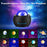 Starry Projector Lamp Night Light with Bluetooth-compatible Speaker TF Card Music Player,Time Setting Ceiling Light Projector - Black/USB Plug - 7