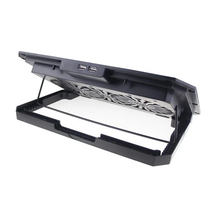 N99 Laptop Cooling Pad with Blue LED Light Notebook Cooler for 14-15.6 inch - Black - 2