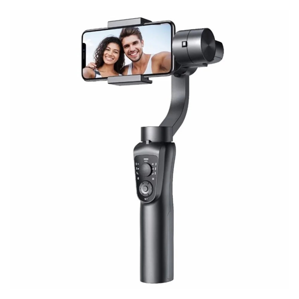 S5B Selfie Stick Handheld Smartphone Stabilizer Tripod Anti-shake Phone Camera Holder - Black - 1
